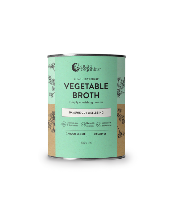 Nutra Organics Organic Vegetable Broth Garden Veggie 125g