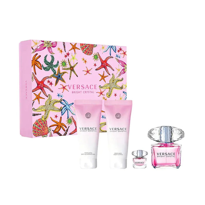 Versace Bright Crystal 4 Piece Gift Set EDT 90ml