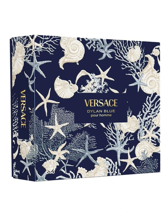 Versace Dylan Blue 100ml EDT +Shower Gel 150ml & EDT 5ml 3 Piece Gift Set
