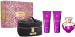 Versace Dylan Purple Pour Femme 4 Piece Gift Set 100ml EDP Shower Gel Body Lotion + Beauty Case.