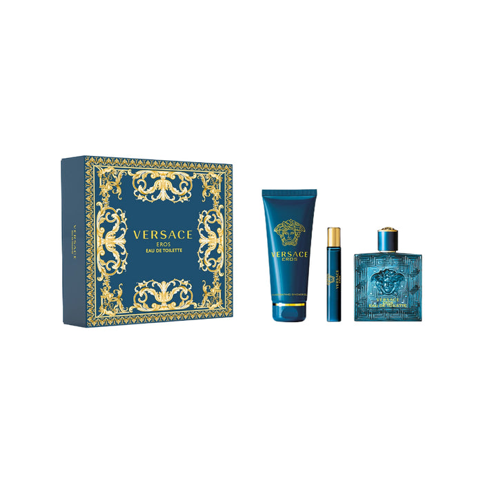 Versace Eros 3 Piece 100ml EDT Gift Set