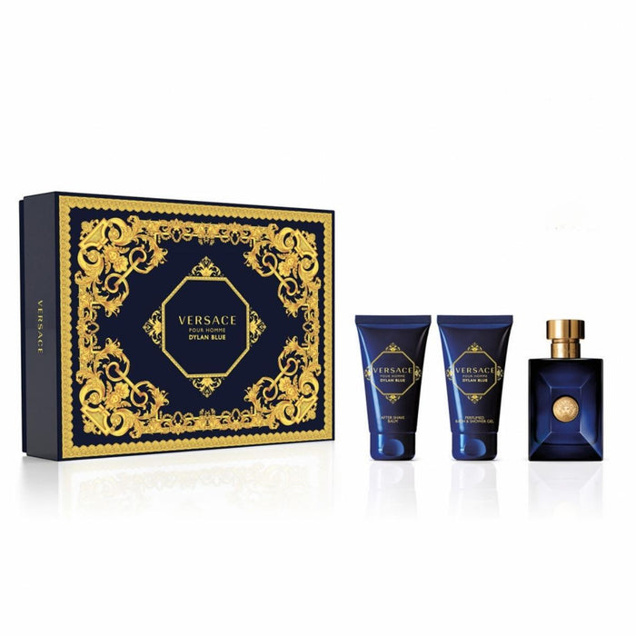 Versace Dylan Blue Homme 50ml EDT 3 Piece Fragrance Gift Set