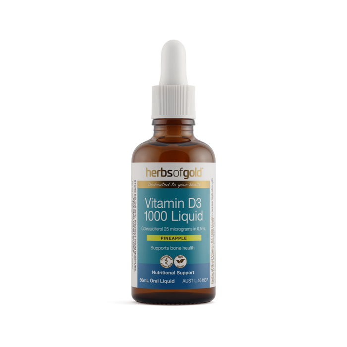 Herbs Of Gold Vitamin D3 1000 liquid 50ml