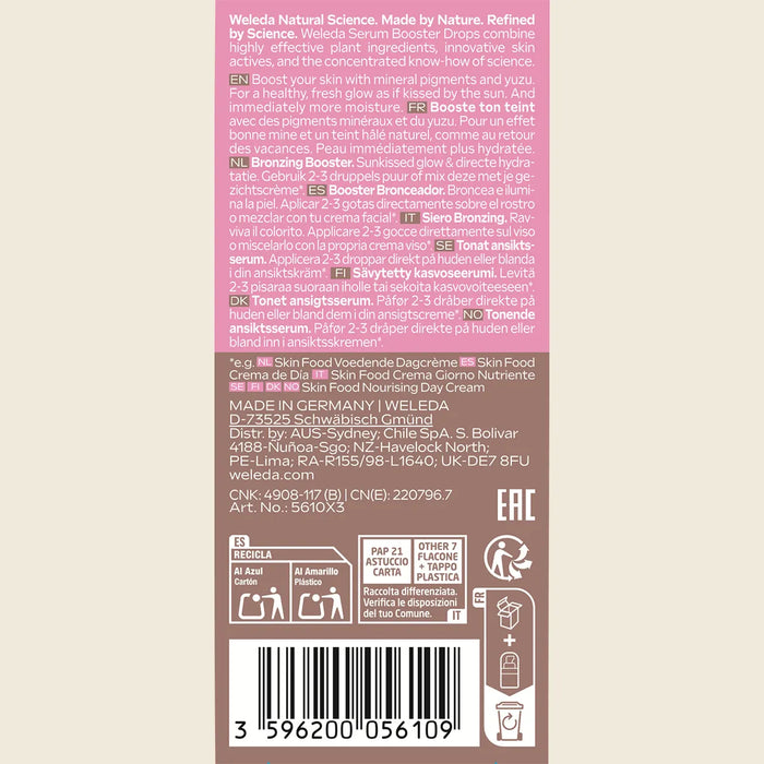 Weleda Serum Drops Sunkissed Bronzing 30ml.