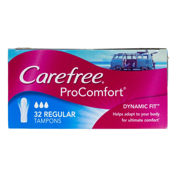 Carefree Tampons ProComfort Dynamic Fit Regular 32