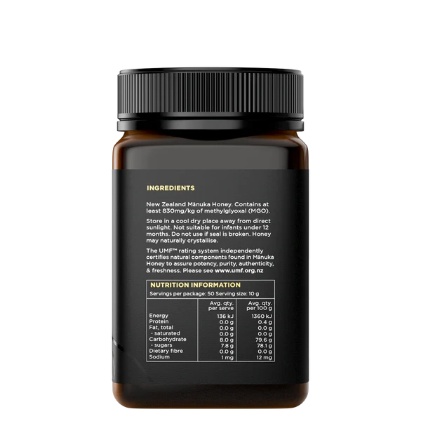 Watson & Son Manuka Honey UMF 20+ MGO 830+ 500G (NOT For sale in WA)