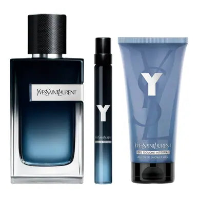 Yves Saint Laurent Y Edp 100ml + Shower Gel 50ml & Edp 10ml Gift Set 3 Piece