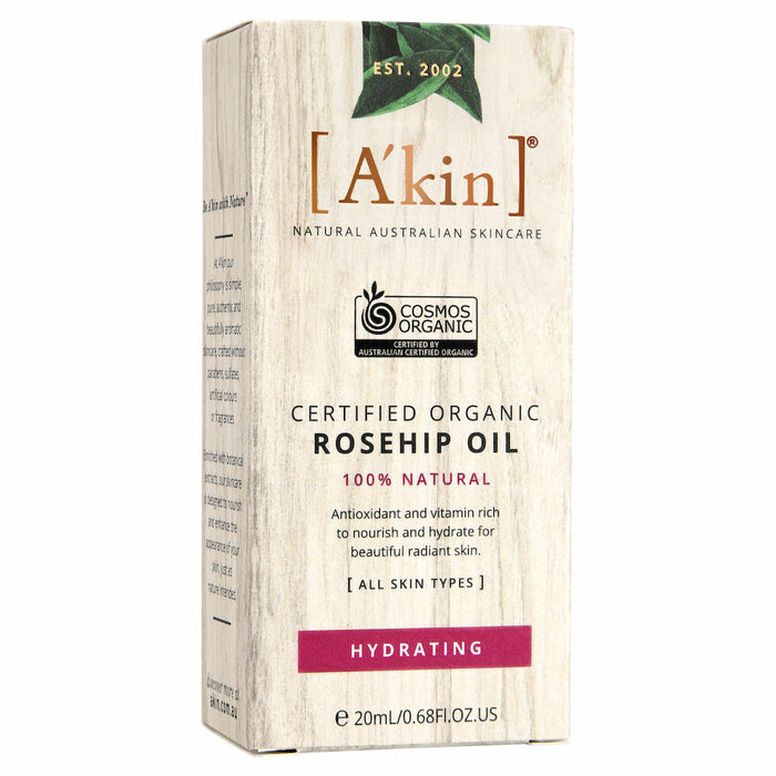 A'kin Certified Organic Rosehip Oil 20ml