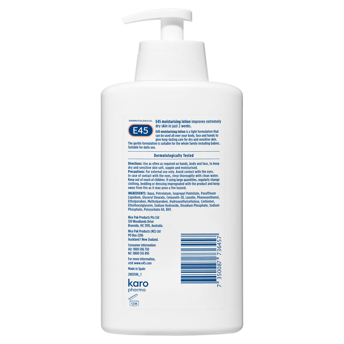 E45 Skin Lotion 500ml