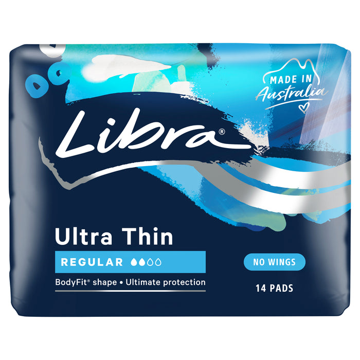 Libra Ultra Thin Pads Regular 14 Pack.