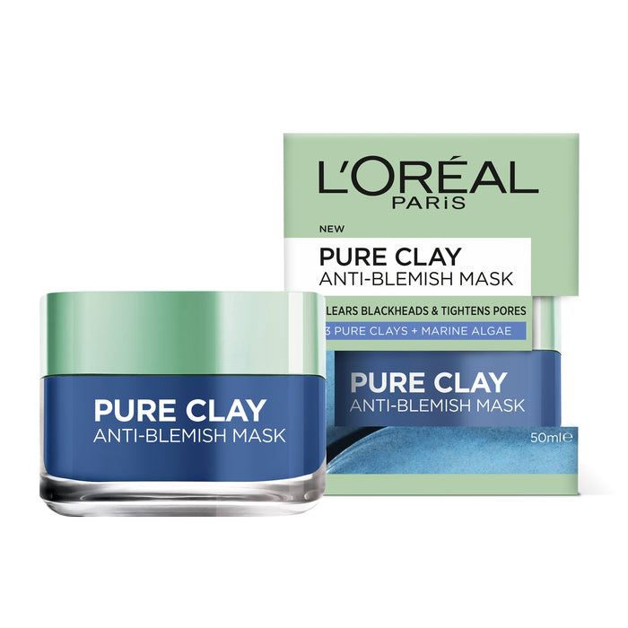 L'Oreal Clay Blue Mask Anti Blemish.