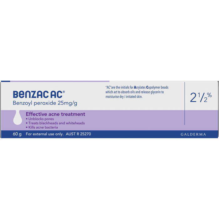 Benzac AC 2.5% Gel 60g