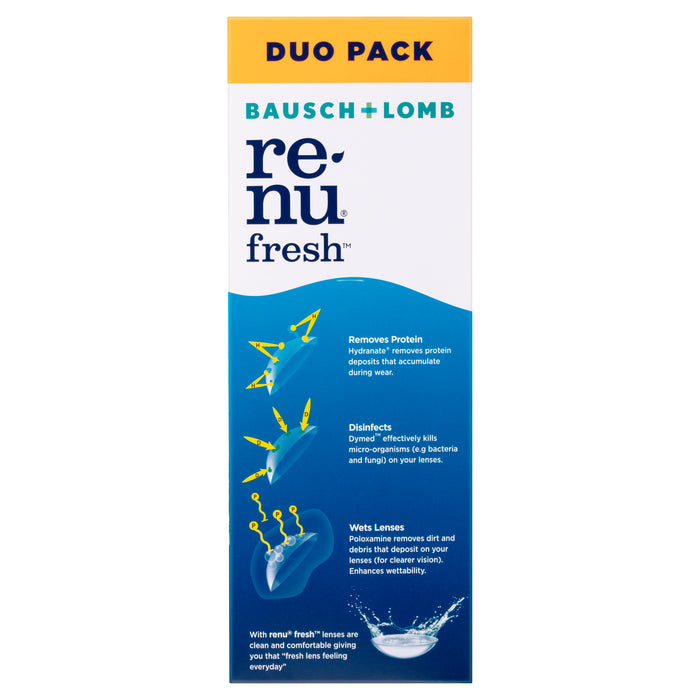 ReNu Fresh Multi-Purpose Solution Duo Pack 355mL +120mL + Lens case