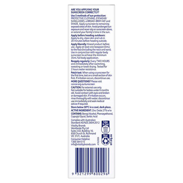 Cancer Council Face Day Wear CC Cream SPF50 Medium Tint 50g