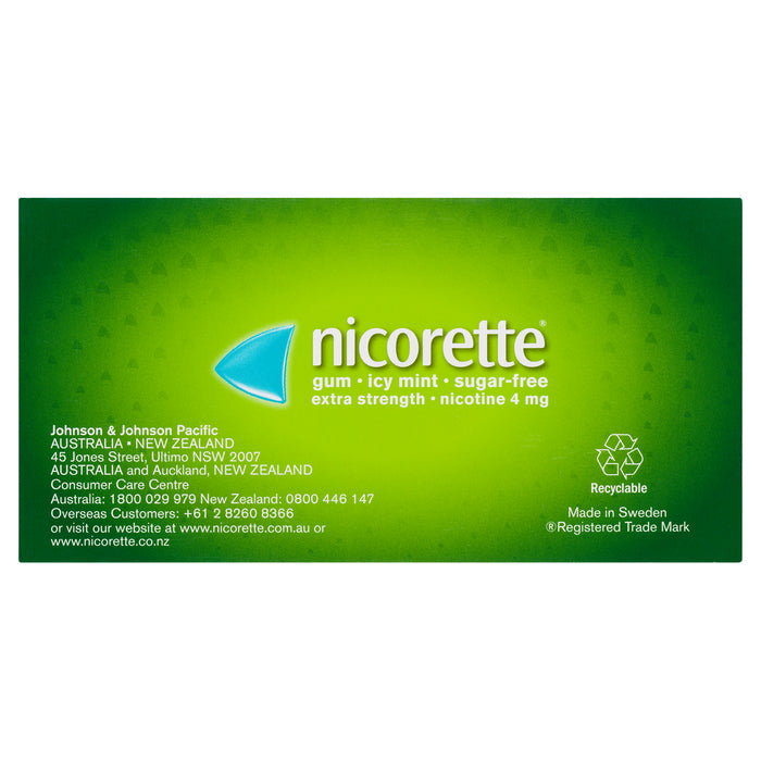 Nicorette Gum Icy Mint 4mg 105