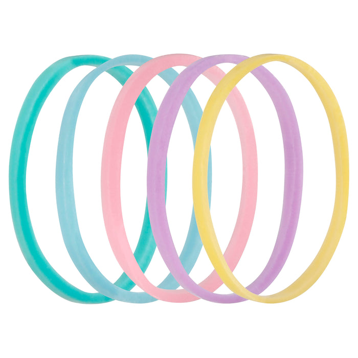 Lady Jayne Snagless Elastics 1cm diameter Assorted Pk50