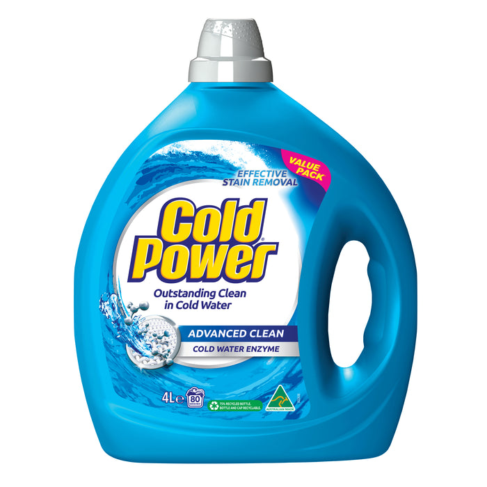 Cold Power Advanced Clean Front & Top Loader Laundry Liquid 4L
