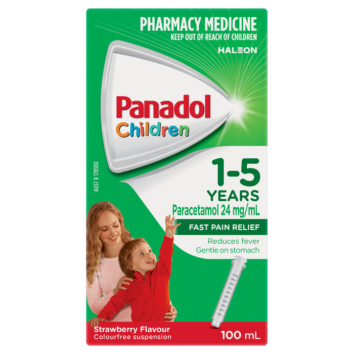 Panadol Children's 1-5 Years Strawberry 100ml