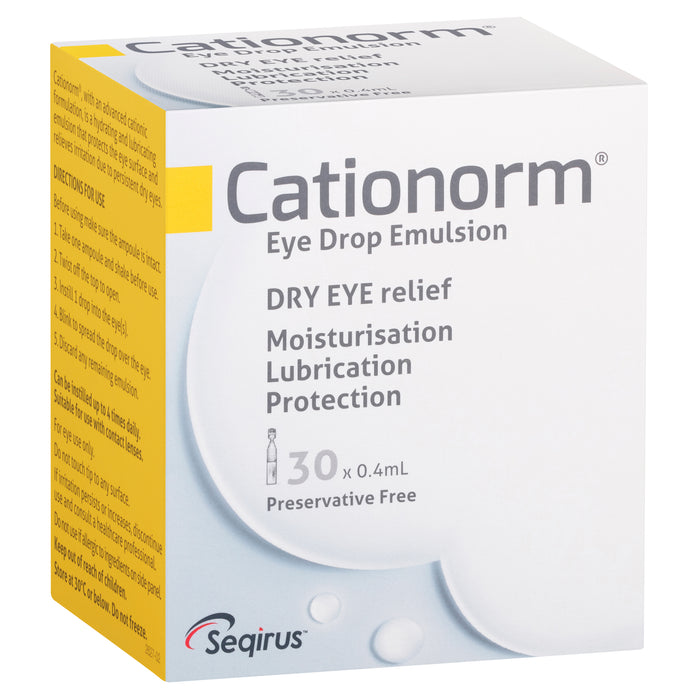 Cationorm Prefilled Single Dose 30x4ml