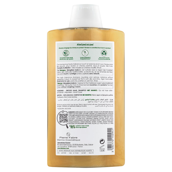 Klorane Mango Butter Shampoo 400ml