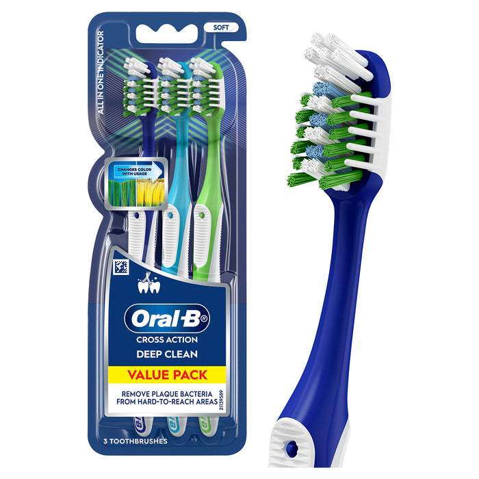 Oral B Cross Action Toothbrush Vitalizer 3 Pack