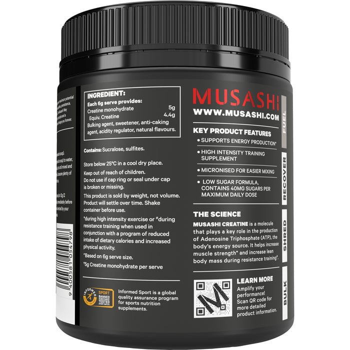 Musashi Creatine Berry Flavour 420g Powder