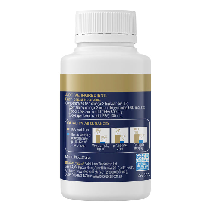 Bioceuticals Ultraclean Dha Omega 60 Soft Capsules