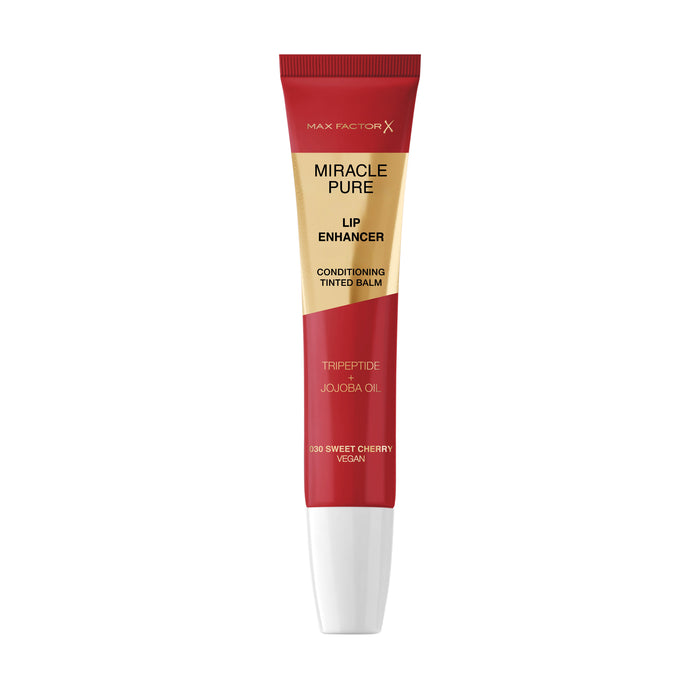 Max Factor Miracle Pure Lip Enhancer Conditioning Tinted Balm 030 Sweet Cherry Vegan 12ML