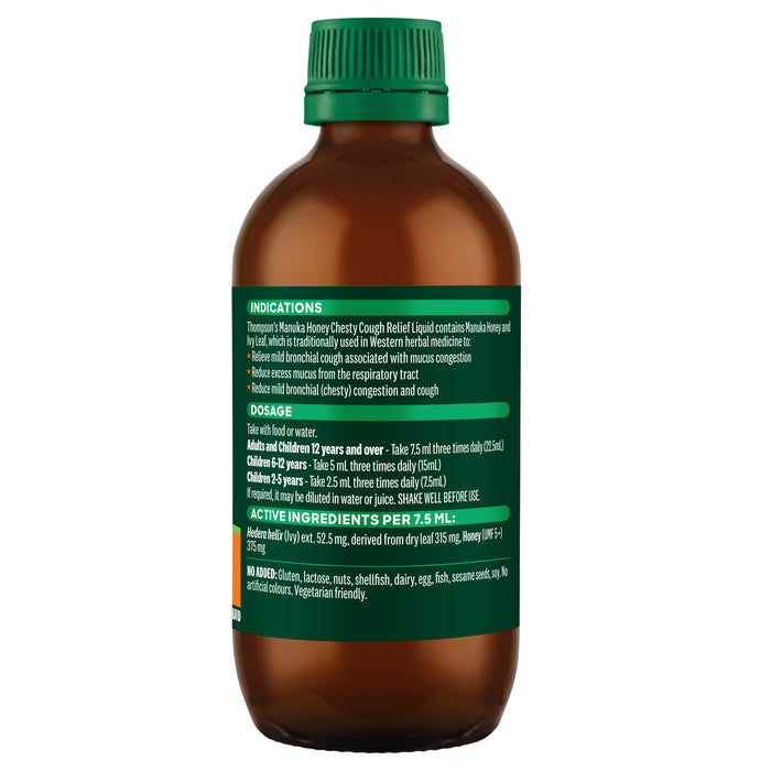 Thompsons Manuka Honey Chesty Cough 200ml