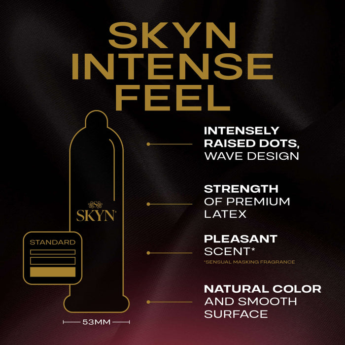 Ansell Lifestyles Condoms Skyn Intense Feel Latex Free 10 Pack