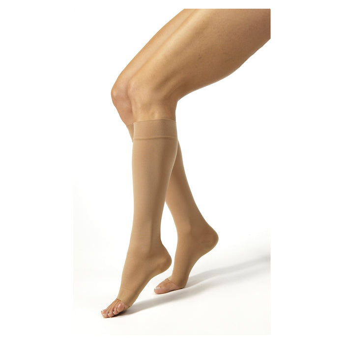 Jobst Relief Knee High Open Toe Large Beige 20-30mmHg