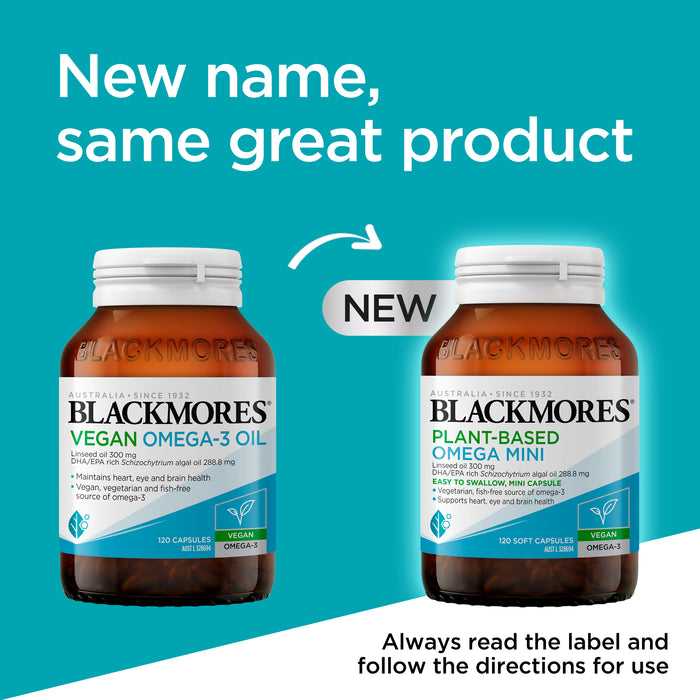 Blackmores Pant Based Omega Mini 120 Capsules
