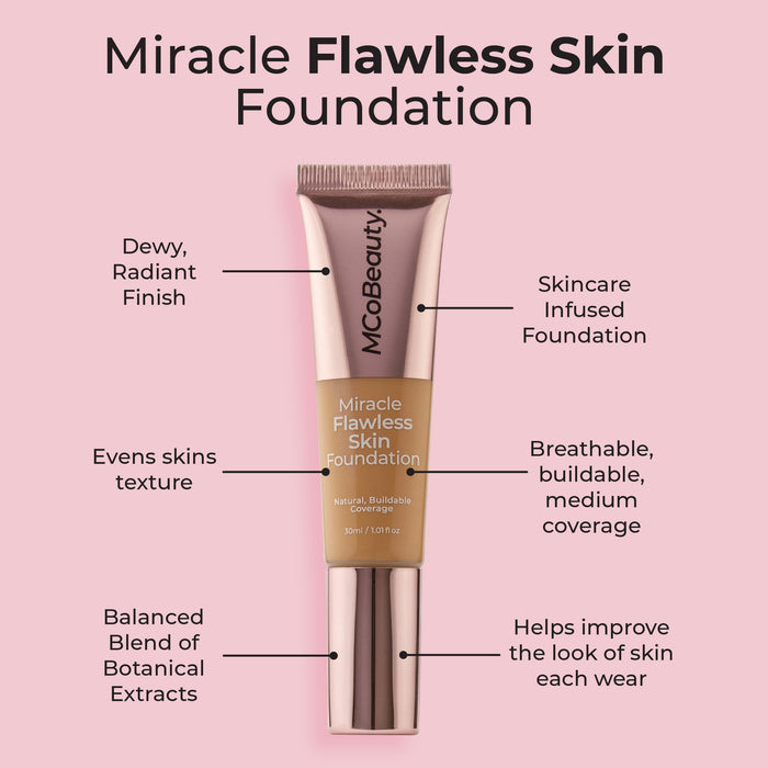 MCo Beauty Miracle Flawless Skin Foundation Nude Beige