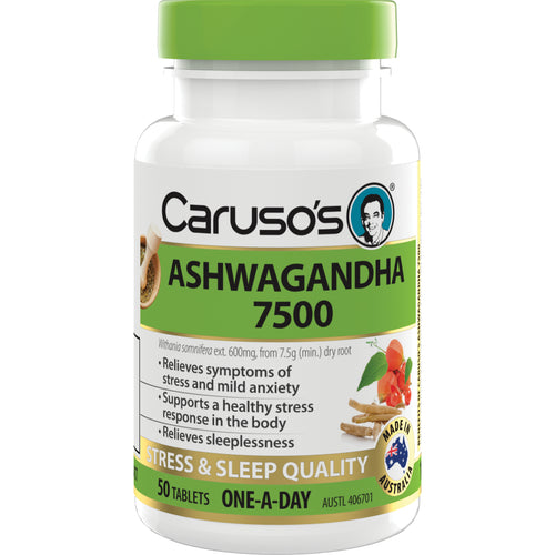 Caruso's Ashwagandha Withania 7500 Tablets 50
