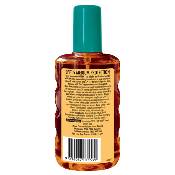 Reef Moisturising Oil Spray SPF15+ 220ml.