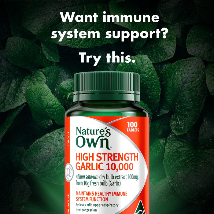 Nature's Own High Strength Garlic 1000mg 100 Tablets.