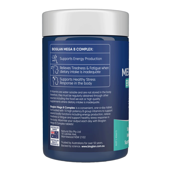 Bioglan Mega B Complex 90 Film Coated Tablets