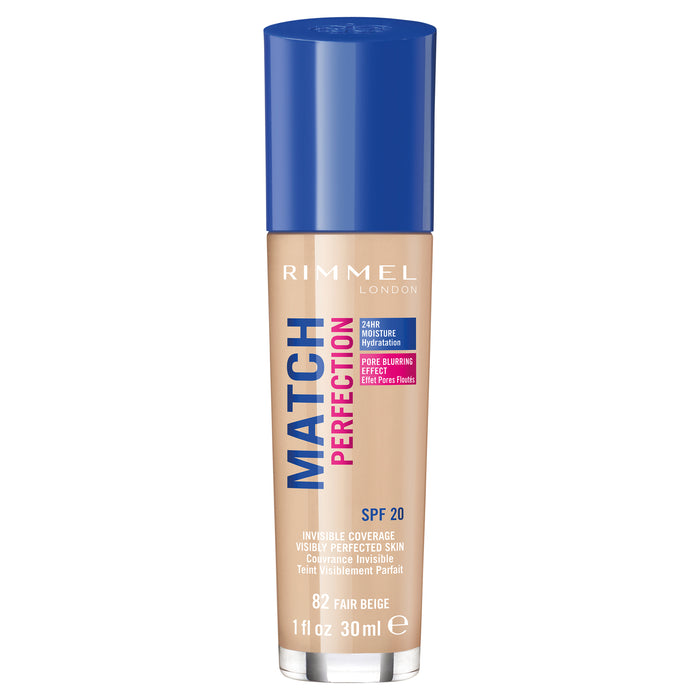 Rimmel Match Perfection Foundation 82 Fair Beige.