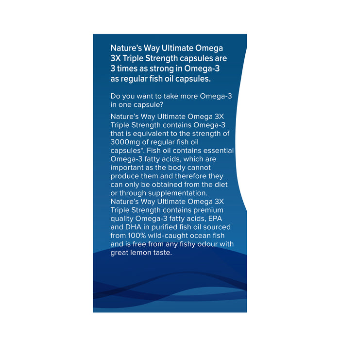 Nature's Way Omega 3X 60 Capsules