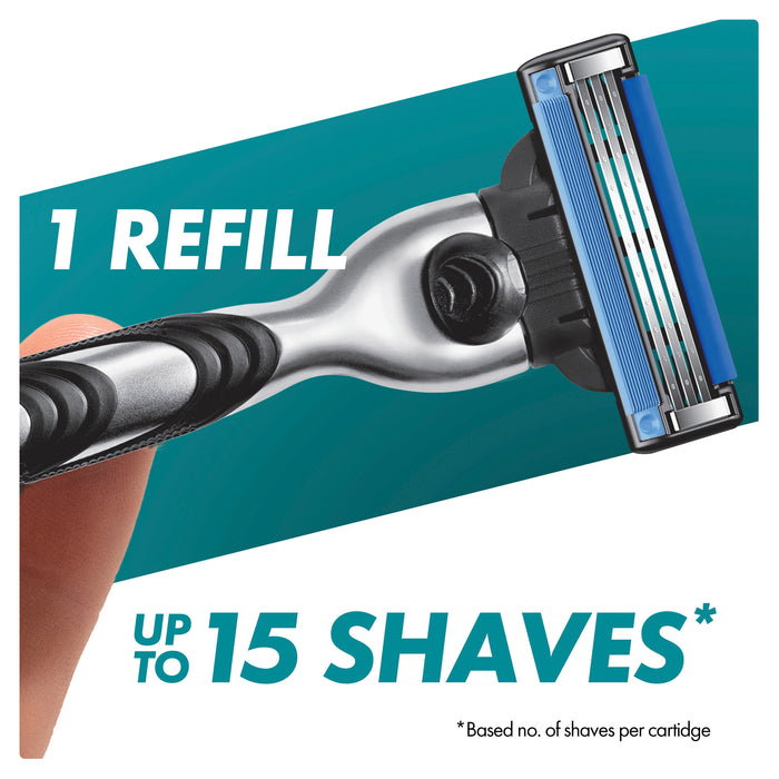 Gillette Mach 3 Manual Razor and 2 Blades