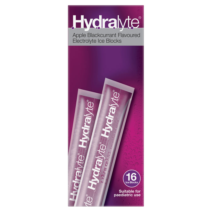 Hydralyte Rehydration Ice Blocks Apple Blackcurrant 16