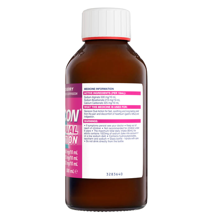 Gaviscon Dual Action Mixed Berry 500ml