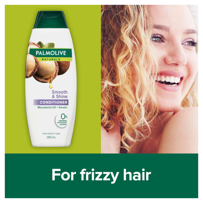 Palmolive Smooth & Shine Macadamia Oil + Keratin Conditioner 350mL.