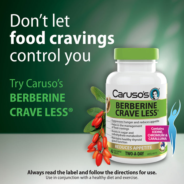 Caruso's Berberine Crave Less 42 Tablets