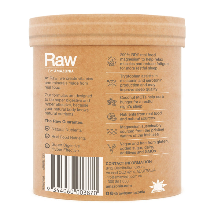 Amazonia Raw Sleep Magnesium Dreamy Vanilla 100g
