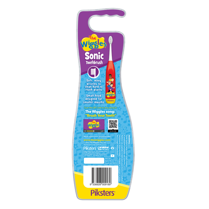Piksters Wiggles Sonic Toothbrush Ages 2-6 Years Old Soft