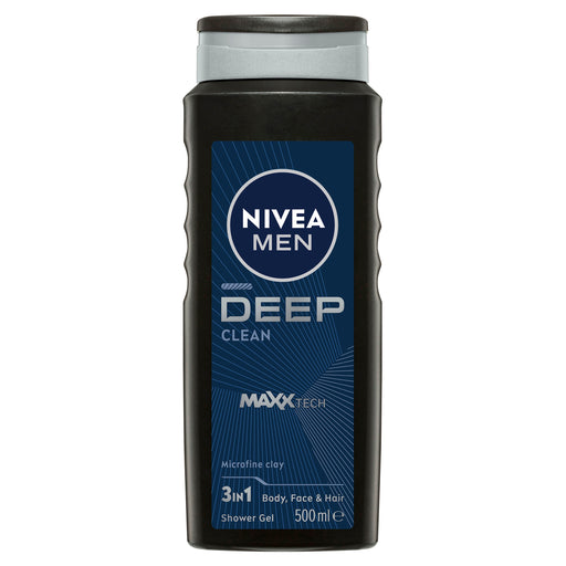 Nivea Men Shower Gel Deep Clean 500ml.