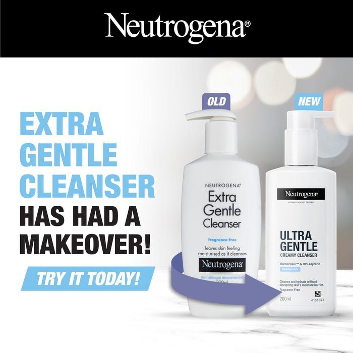 Neutrogena Ultra Gentle Cleanser 200mL.