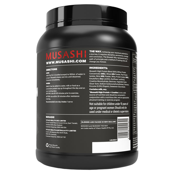Musashi High Protein + Creatine Vanilla 900g