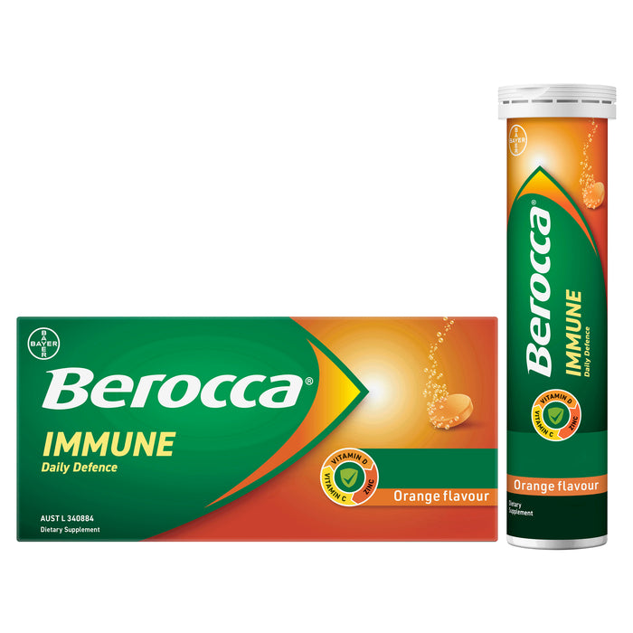 Berocca Immune Daily Defence Orange 30 Effervescent Tablets